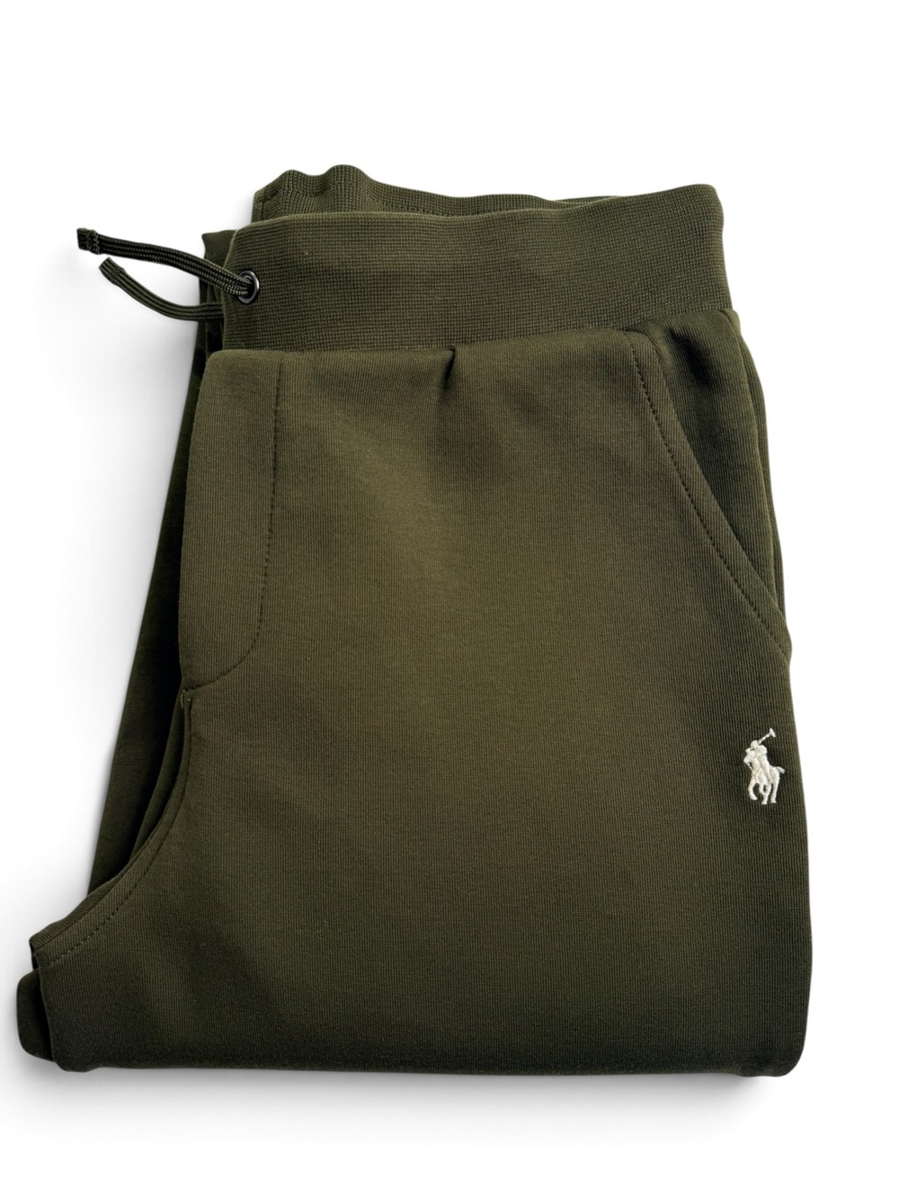 Polo Ralph Lauren Boys L 14-16 Olive Green Jogger Sweatpants Pony Logo